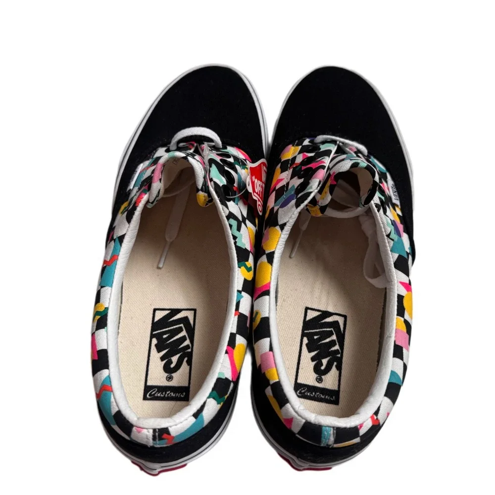 Vans 90's Retro‎ Era Customs Multi Color Geometric Men's 8 Women 9.5 NEW TGIF